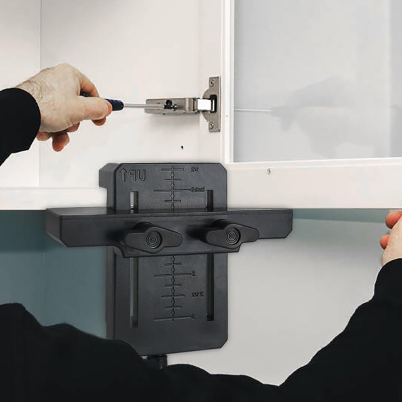 1PCS Install Cabinets Tools, Adjustable Length Cabinet Door Installation Positioner,