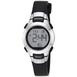 Armitron Sport Women's Digital Chronograph Resin Strap Watch, 45/7012BLK
