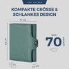 VON HEESEN Credit Card Holder Credit Card Holder, Turquoise (Silver