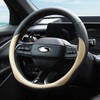 Valleycomfy Microfiber Leather Steering Wheel Cover Large-Size for F150 F250