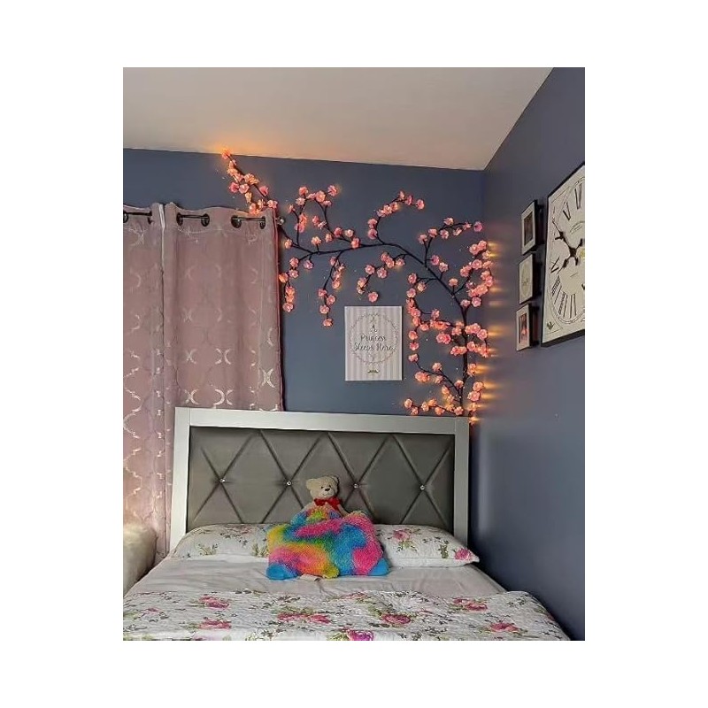 BomKra Cherry Blossoms Willow Vine Wall Decoration - 160 cm