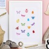 AHANDMAKER 5 Styles Insects Decorative Stamps Butterfly, Bee, Beetle, Dragonfly,