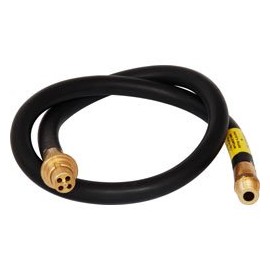 GREAVES&CO Gas Cooker Hose, 4' NG, Stainless Steel & Rubber, 4 Inches OD, 2.5mm Wall Thickness, Kitchen Gas Cooking, 1 Pack