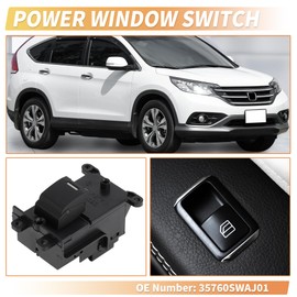 X AUTOHAUX Front Right Passenger Side Power Window Switch for Honda CR-V CR-Z Insight No.35760SWAJ01 Window Control Switch