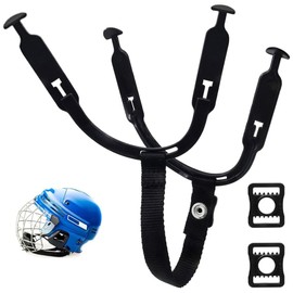 Hockey Helmet Chin Strap with 2 Plastics Single Strengthened Snap, Ear Sling Loops for Ice Hockey Helmet for Ice Hockey Chin Adjustable Strap Repair Kit