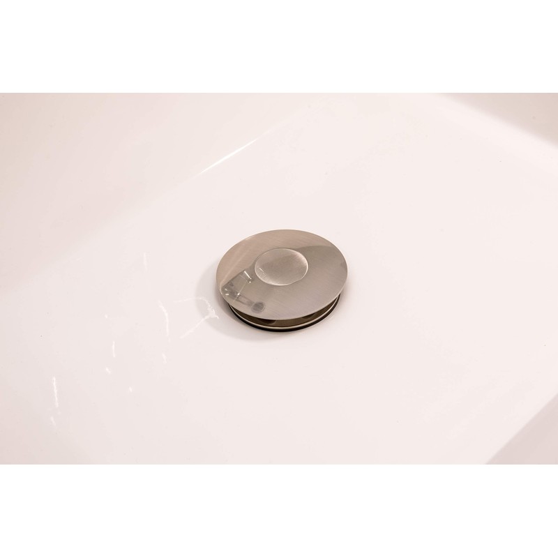 Keeney K820-76BN Universal Push Button Bathroom Sink Drain Without Overflow