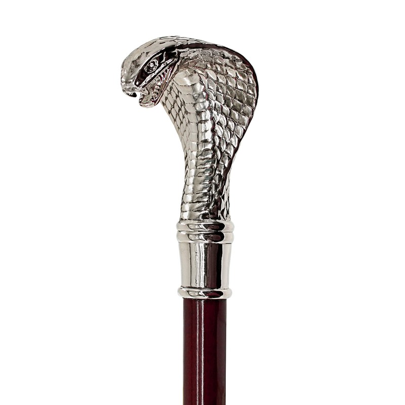 Design Toscano Cobra Pewter Walking Stick