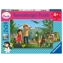 Ravensburger Children's Puzzle 05672 Heidi's Adventure 2 x 24 Pieces Heidi Puzzle for Children from 4 Years