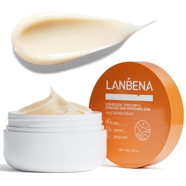LANBENA Urea Cream 40 Percent For Feet Plus 2% Salicylic Acid 3.52 oz, Foot Cream and Hand Cream Maximum Strength with Aloe Vera For Dry Cracked Heels and Feet, Deep Moisturizes, Callus Remover