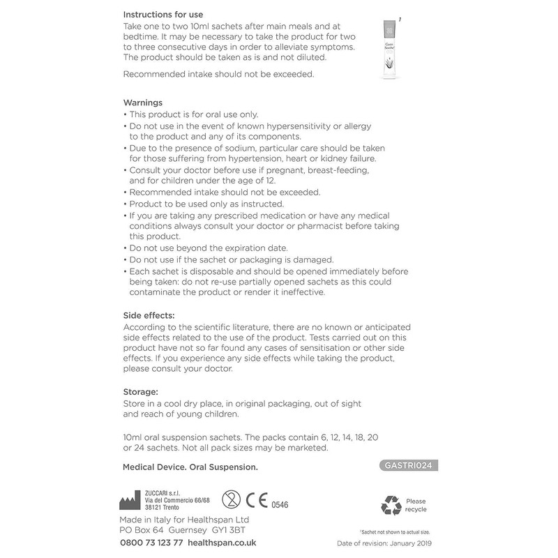 healthspan Healthspan Gastrisoothe Heartburn & Acid Reflux (24 Sachets) |