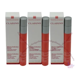 Clarins Lot of 3 Clarins Mission Perfection Serum,Dark Spot Corrector 30ml =10ml x 3 New