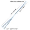 Litever 2 Way Power Splitter, Y shape. 1 Female to