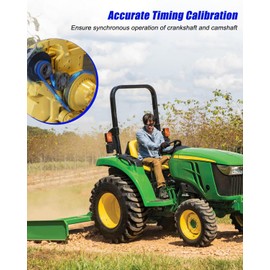 Tavaski Engine Turning Tool and Timing Pin Kit Fit for John Deere 4024 4039 4045 4239 4276 6359 6619 6059 6068 6076 6081 6090 6105 6125 6135 Engines Replace JDE83 JDE81-4