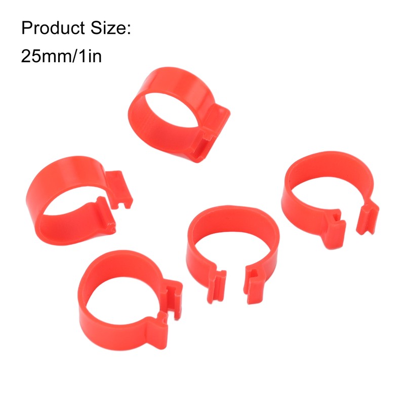 100pcs Poultry Feet Rings PP Plastic Reusable Chicken Duck Goose