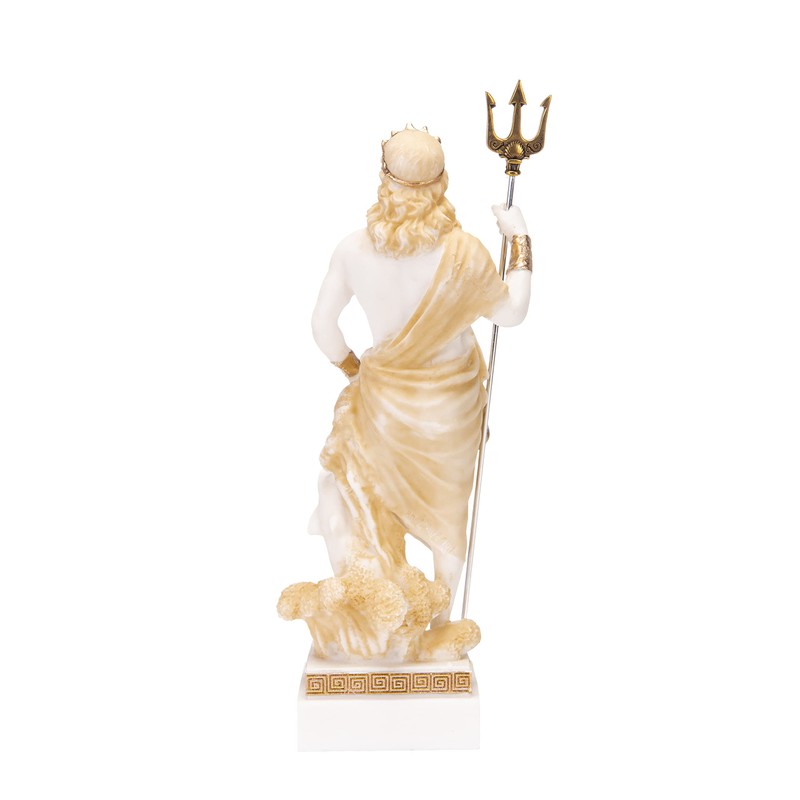Poseidon Greek God of the Sea with Trident Statue Figurine