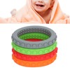 4pcs Baby Teethers Bracelet Silicone Refrigerable Heat Resistant Gum Relief