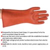 12KV High Voltage Protective Safety Insulating Rubber Gloves for Electrical