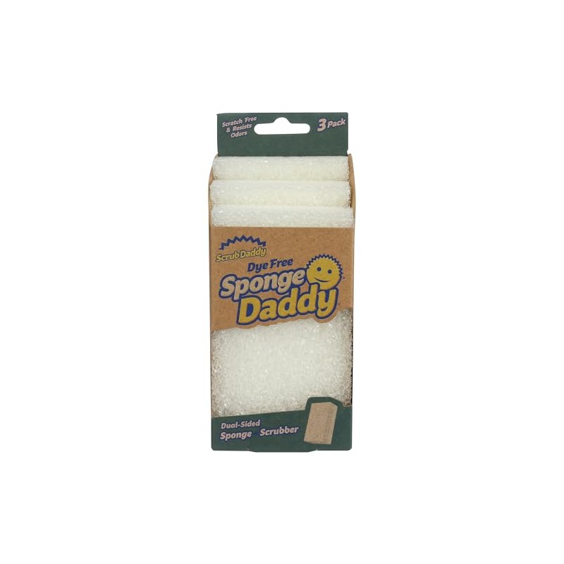Scrub Daddy Esponja sin Tinte Daddy 3 Unidades, 3 CT