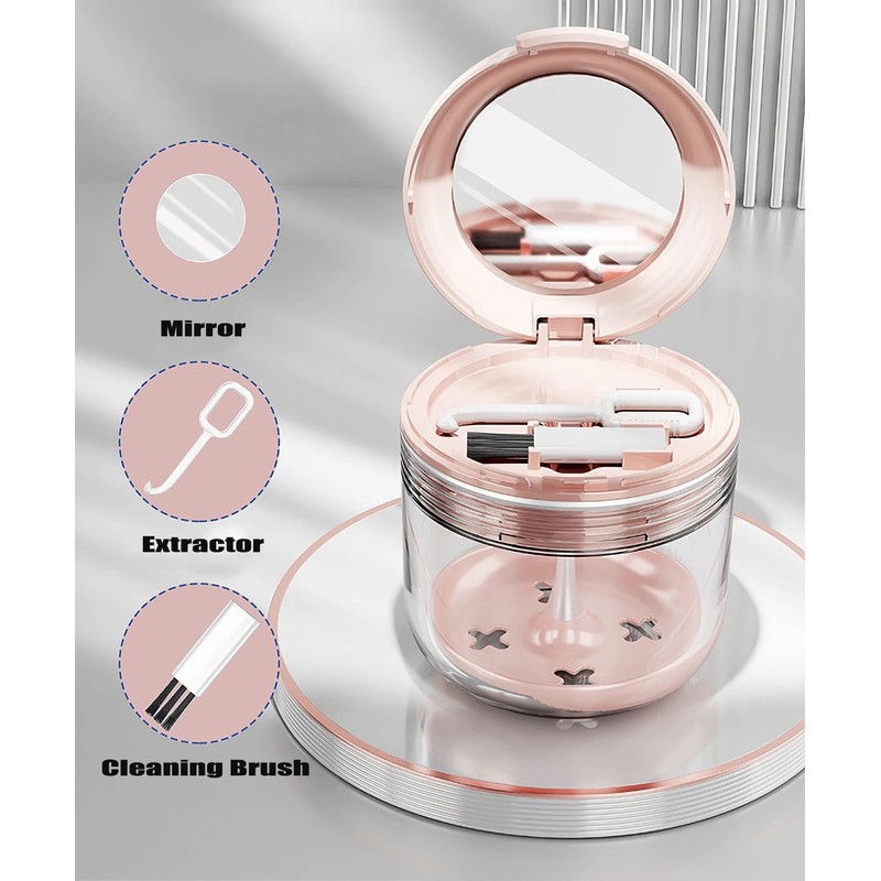 MURRI&MURRDI Retainer Mouth Guard Soak Container Box, Denture Bath Case