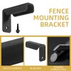 Fence Mounting Brackets for 1x1" Square Rails, Carbon Steel Fence