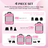 Compression Packing Cubes for Travel Organizer Boxes, Compressible Luggage Cubes