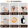 Anhow 3pcs Soap Dispenser Set, 450ml Wall Mounted Dispenser 17oz