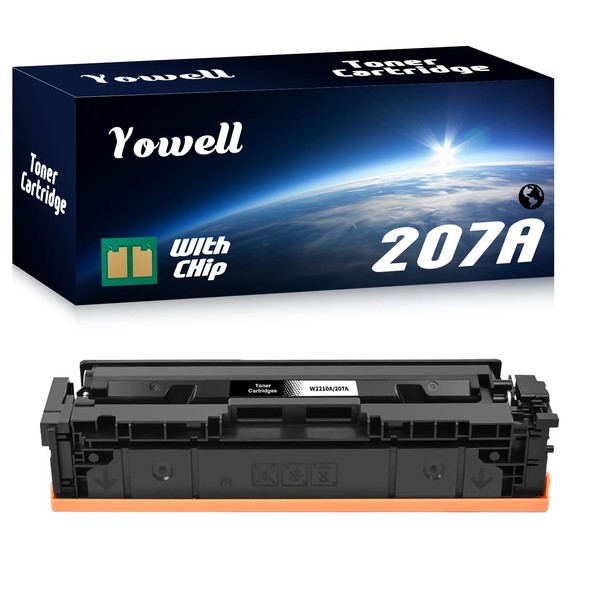 207A Toner Black with Chip Compatible Replacement for HP 207A W2210A Toner Black for Toner Color Laserjet Pro M283fdw, M282nw, M283cdw, M255dw, M255nw, 1* 207A Black