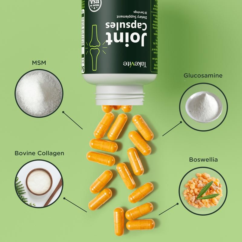 Takevite SuperJoint Non-Vegan Joint Support Capsules – Advanced Blend with