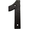 Cast Iron Door Number 1 - Black House Numbers