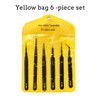 6Pcs Precision Tweezers Set, Upgraded Anti-Static Stainless Steel Curved of