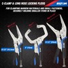 Rizom Vice Grips Pliers Set, 6-Piece Locking Pliers Set, 6-1/2”,