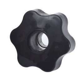 TA-VIGOR Threaded Clamping Knobs M8, Star Head Female Knob Screws Clamping Nuts 48mm Dia Head Knob Grip Handle for Machine Tools Latche, Black, D48-M8 1pc