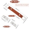 WADORN Pack of 6 Leather Luggage Parts Handle, 5.75" Luggage