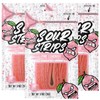 Sour Strips Sour Candy Belts, Pink Lemonade, Resealable Candy Bags,