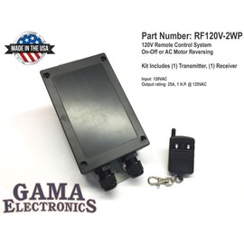 GAMA Electronics RF Remote 120VAC On-Off or AC Motor Reversing Control