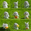 Mini Hase Figuren,YouXiaor 20 Stücke Miniatur Kaninchen Figur Hasen Dekofigur