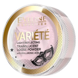 EVELINE COSMETICS Variété Light Reflective, Translucent Loose Powder with Hyaluronic Acid 86% Mineral Pigments for All Skin Types and Colours, Soft Focus 6 g