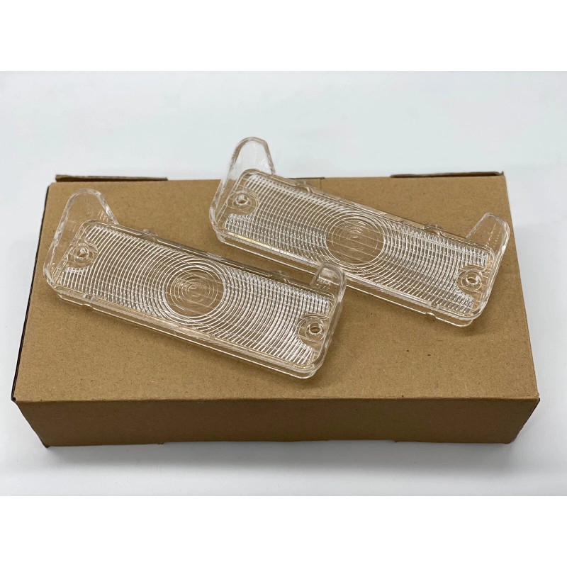 KK 1966 66 Impala Belair Biscayne Parking Light Lamp Lens Pair