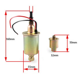 Riloer 12 V Universal Electric Fuel Pump 5-9 Psi E8012S Petrol Diesel Delivery