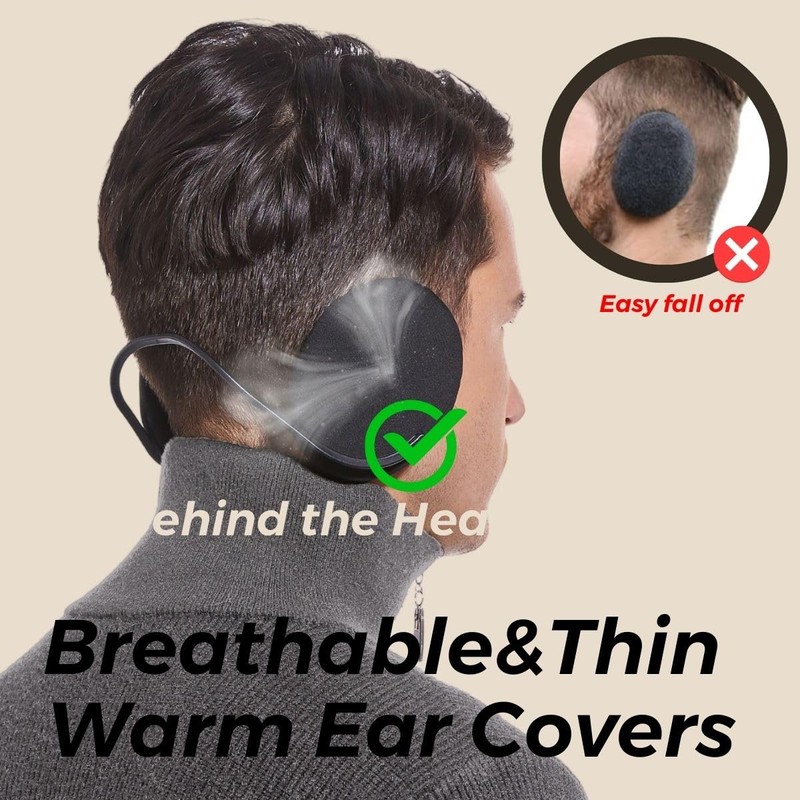 Zeltauto Compact Ear Warmer-Lightweight Ear Muffer for Men & Women