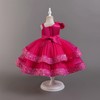 OBEEII Pageant Dress for Toddler Baby Girl Sequins Tulle Tutu