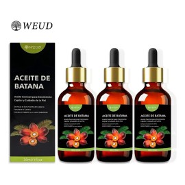 🌿✨ 3PC WEUD Batana & Rosemary Hair Oil – Intensive Repair & Growth Elixir for Damaged Hair 💧