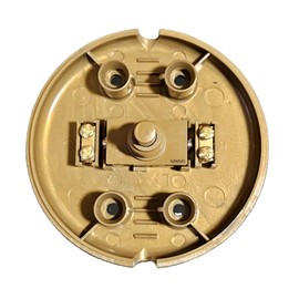 1 Pin 2A 250V Gold Foot Switch with Screw Contacts Lamp Switch