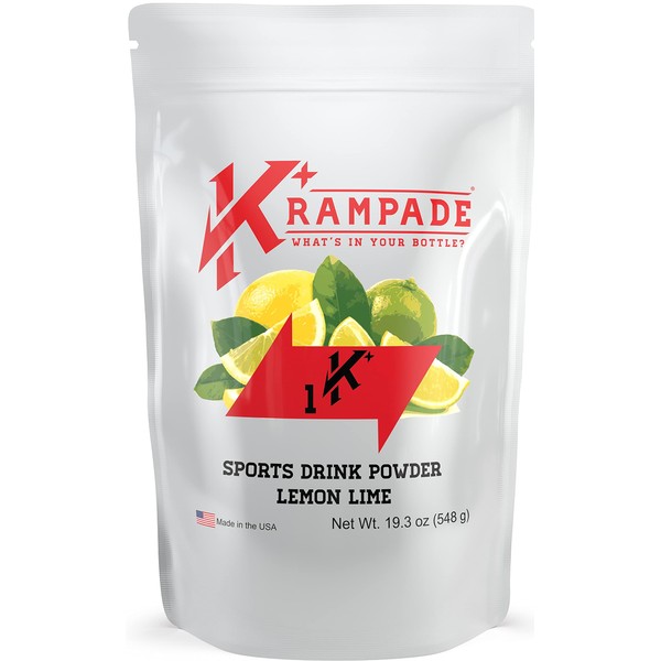 Krampade Original 1K: 1000 mg Potassium Cramp Relief Electrolyte Powder | Better Hydration, Designed for Seniors