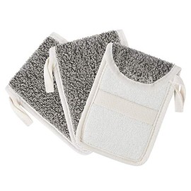 Linkidea 3 bolsas protectoras de jabón, bolsa de jabón exfoliante de lino, exfoliante corporal, soporte de esponja para colgar bolsas de cuerda para b