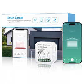 Smart Garage Door Opener, Maxcio WiFi Garage Door Switch, Compatible with Alexa/Google Home, App Control, Remote Control, Without Remote Control