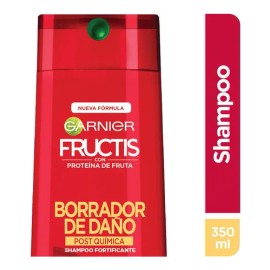 Garnier Fructis Shampoo Borrador De Daño Postquimica 350ml                                                                                            