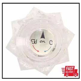 Delta Knob Handle In Clear For Delta Tub And Shower Faucets Replacement White Clear