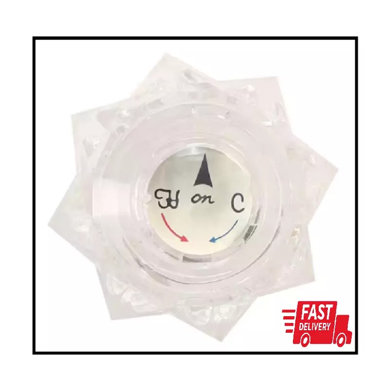 Delta Knob Handle In Clear For Delta Tub And Shower