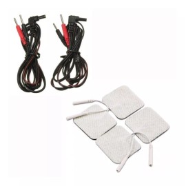 Goju 8  Electrodos 5*5 Cm + Cables De Repuesto Tens